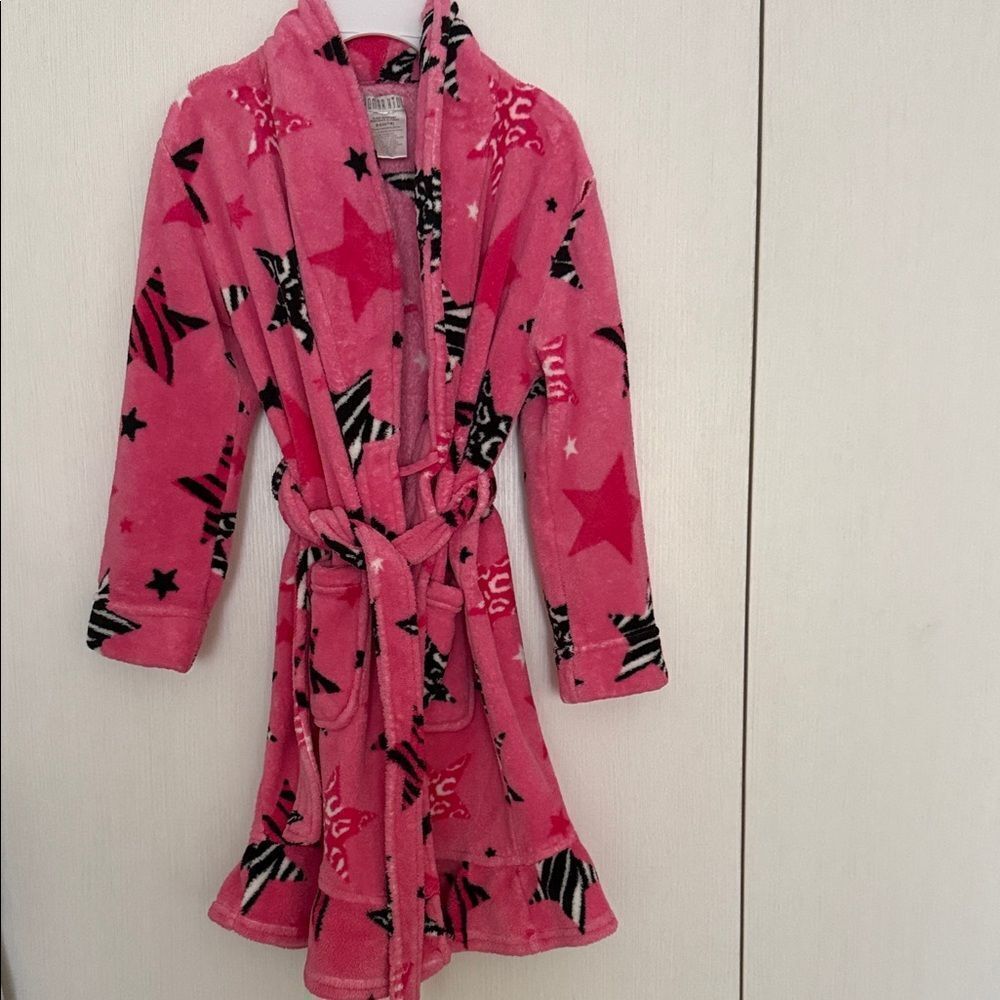 Komar Kids Pink Star Pajama Robe